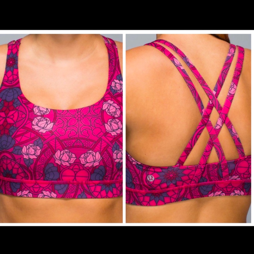 Lululemon Energy Bra Prisma Multi Guava Lava Boom Juice *Luxtreme 8 Dot